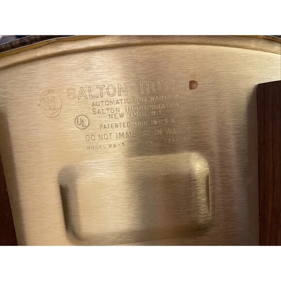 Vintage Green Salton Hotray Electric Bun Bread Warmer Model WB-5 Tested Works - Picture 7 of 9